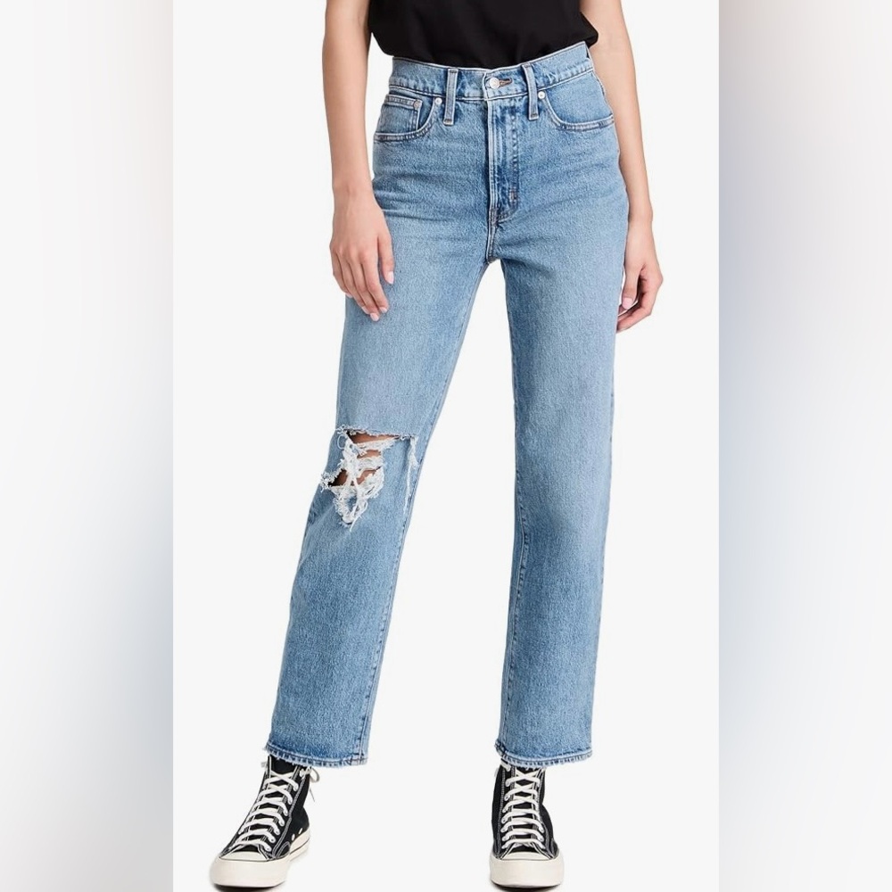 Madewell Perfect Vintage Straight Leg Jean - Distressed